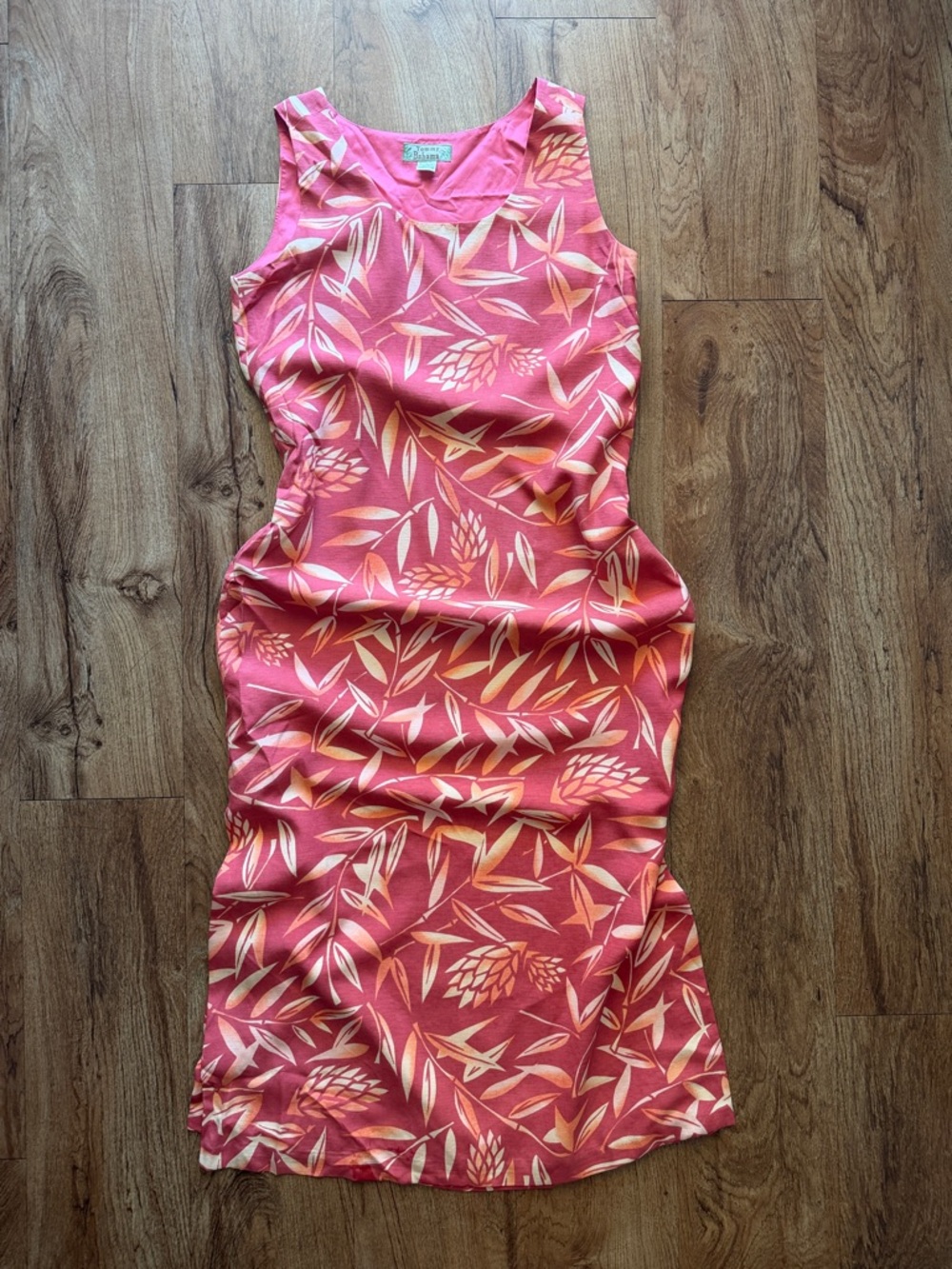 Silk Tommy Bahama Tropical Palm Maxi Dress